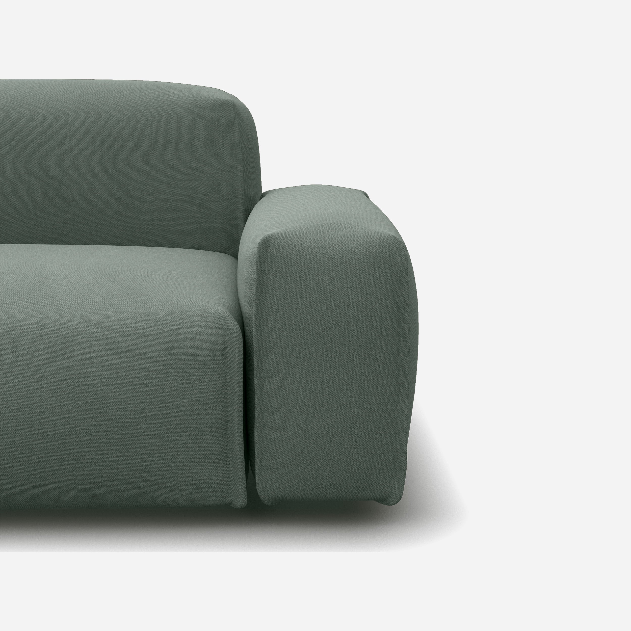 Float 1.5 Seater Chaise Sofa | Sage Cotton