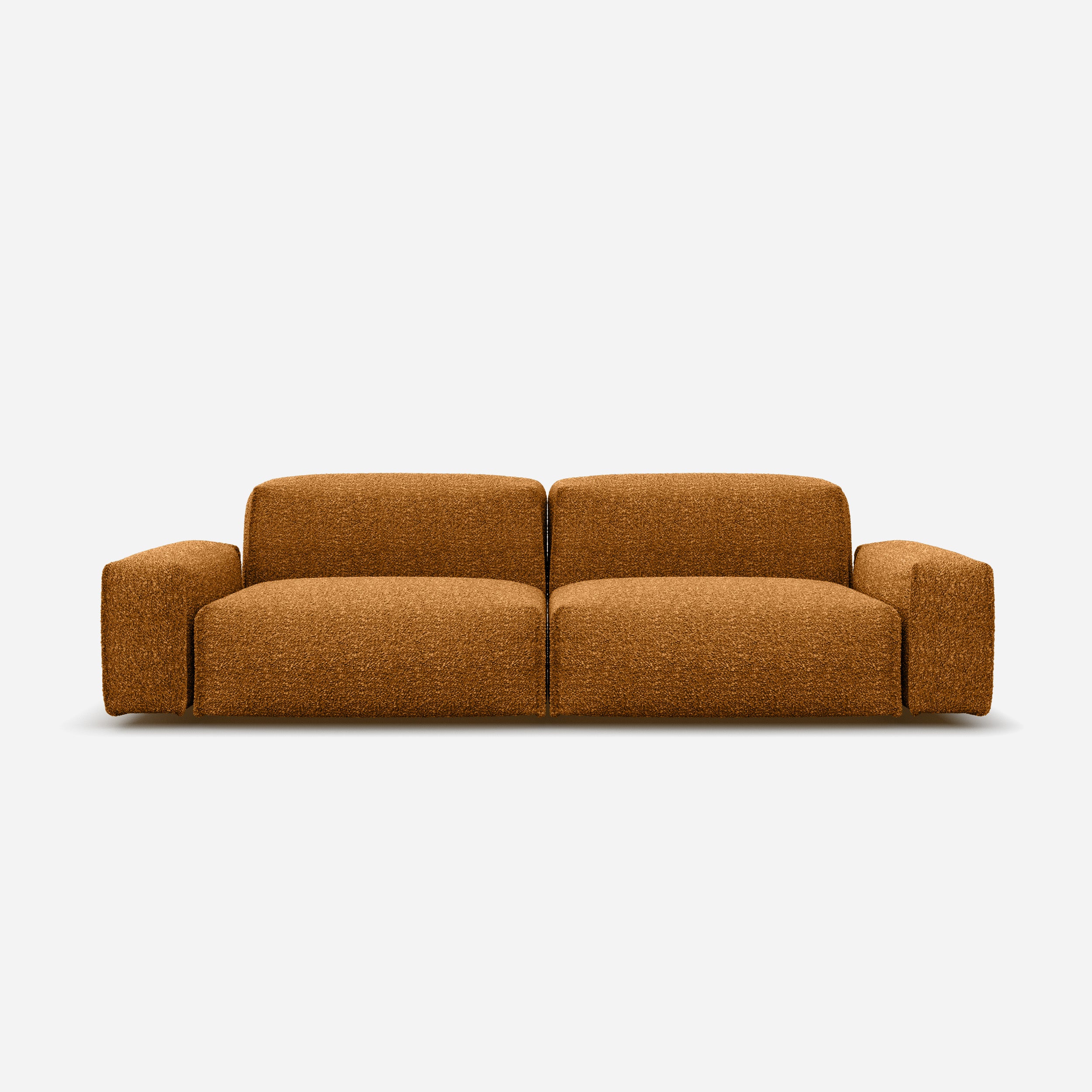 Float 3 Seater Sofa | Mustard Boucle II