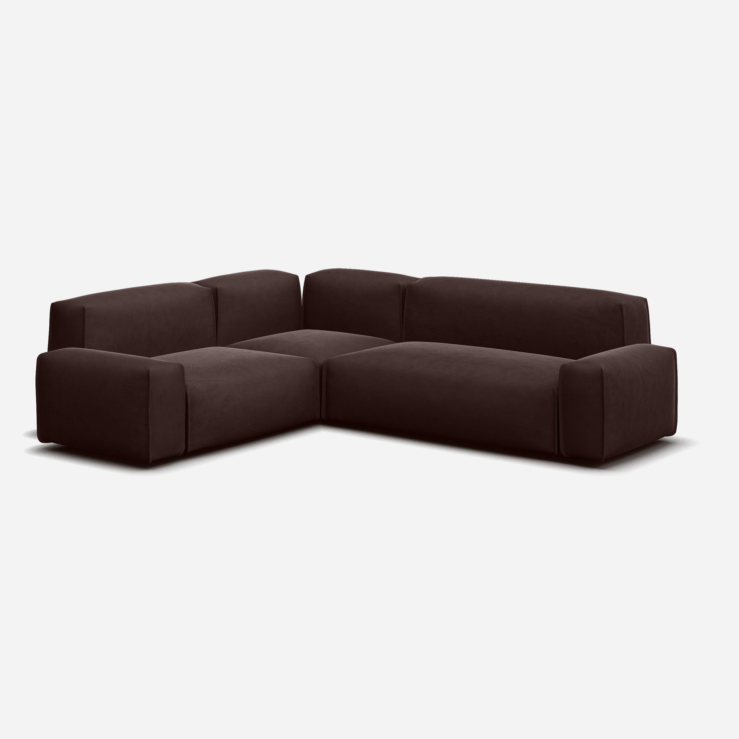 @ Dark Brown Velvet | Natural Trim