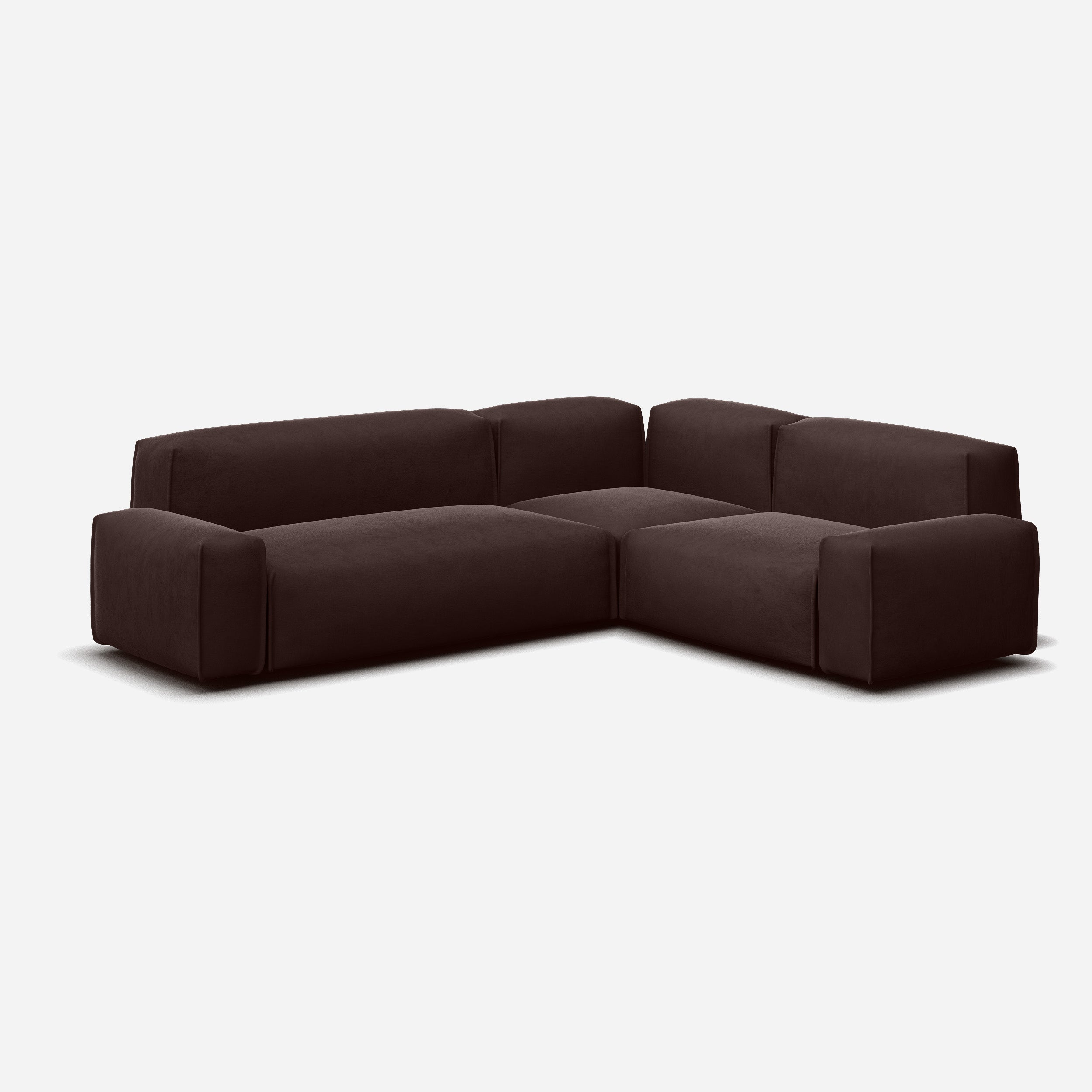 @ Dark Brown Velvet | Natural Trim