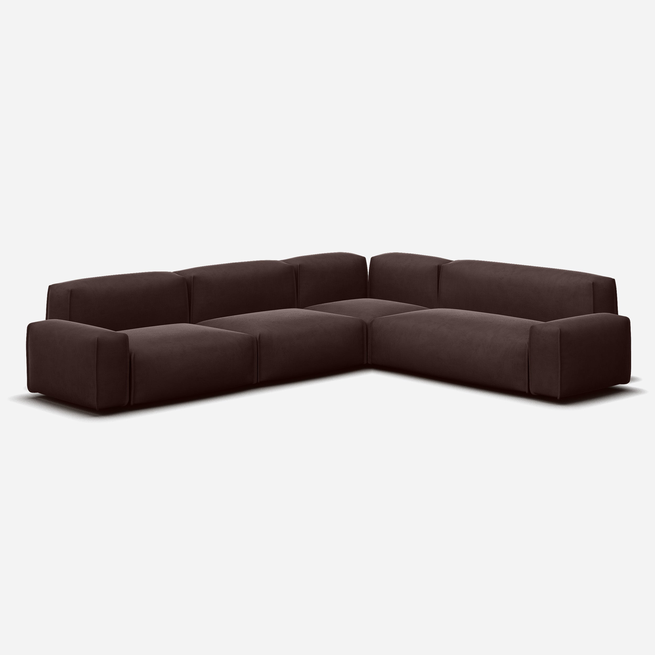 @ Dark Brown Velvet | Natural Trim