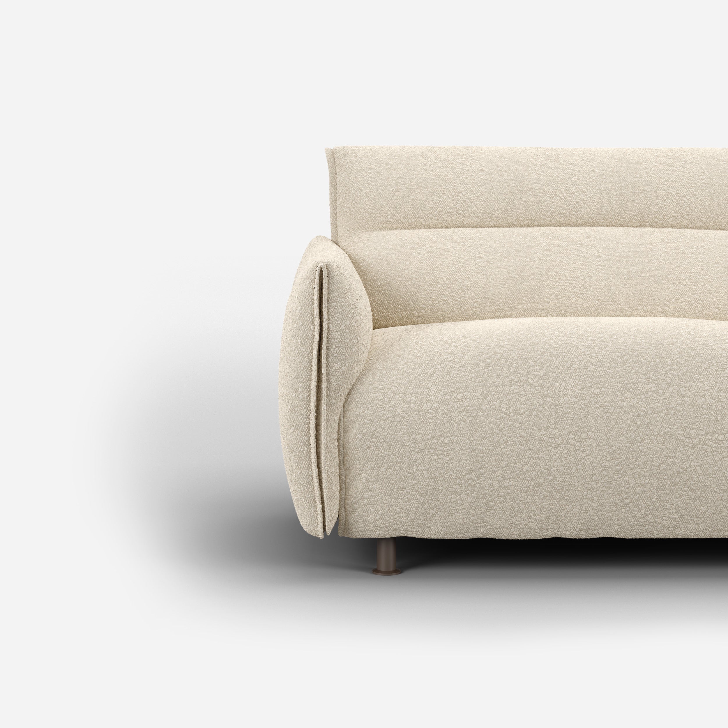 Hug 1.5 Seater Sofa (wide) | Ecru Boucle