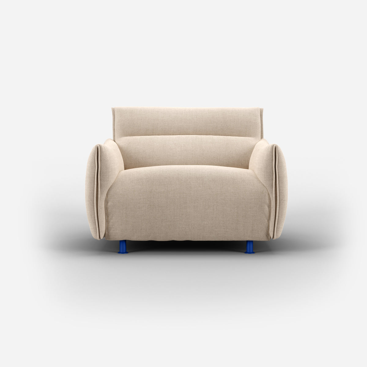 Hug Armchair (regular) | Cream Textured Weave | Cozmo