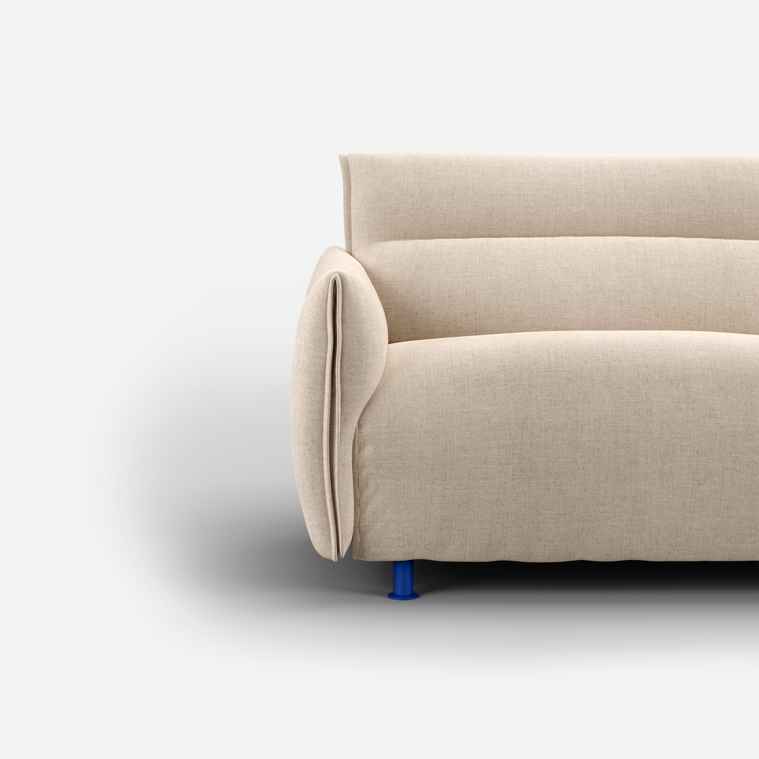 Hug 1.5 Seater Sofa (wide) | Cream Textured Weave