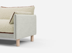 5 Seater Chaise Corner Right Hand Sofa | Weave Ecru