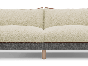 5 Seater Sofa | Textured Weave Salt & Pepper - Cozmo