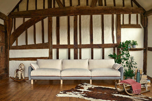 5 Seater Sofa | Cotton Ochre / Fleece Cream - Cozmo