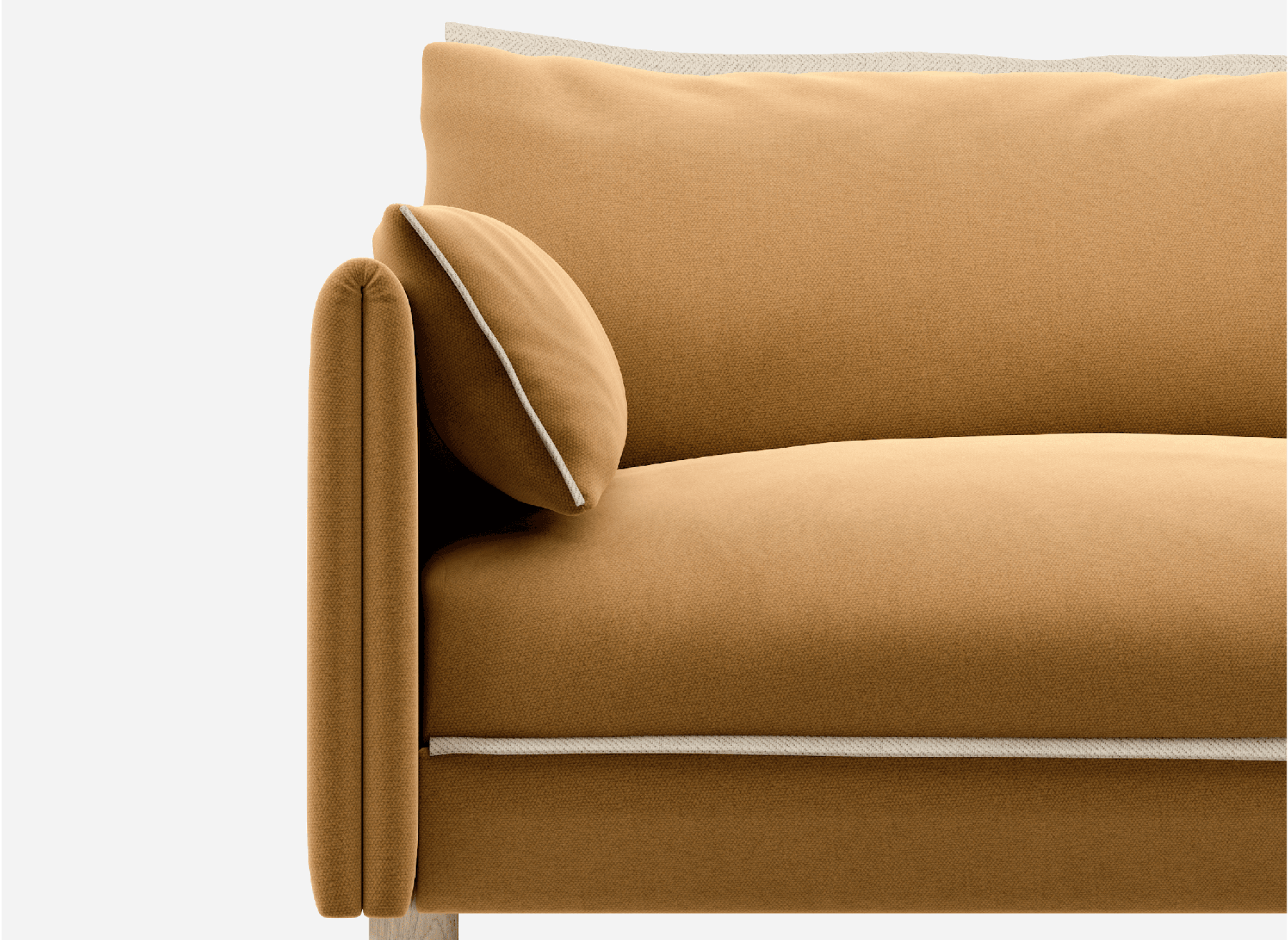 Cozmo 2 Seater Sofa Cotton Ochre