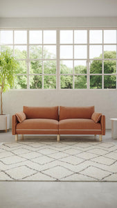 3 Seater Sofa | Cotton Henna - Cozmo
