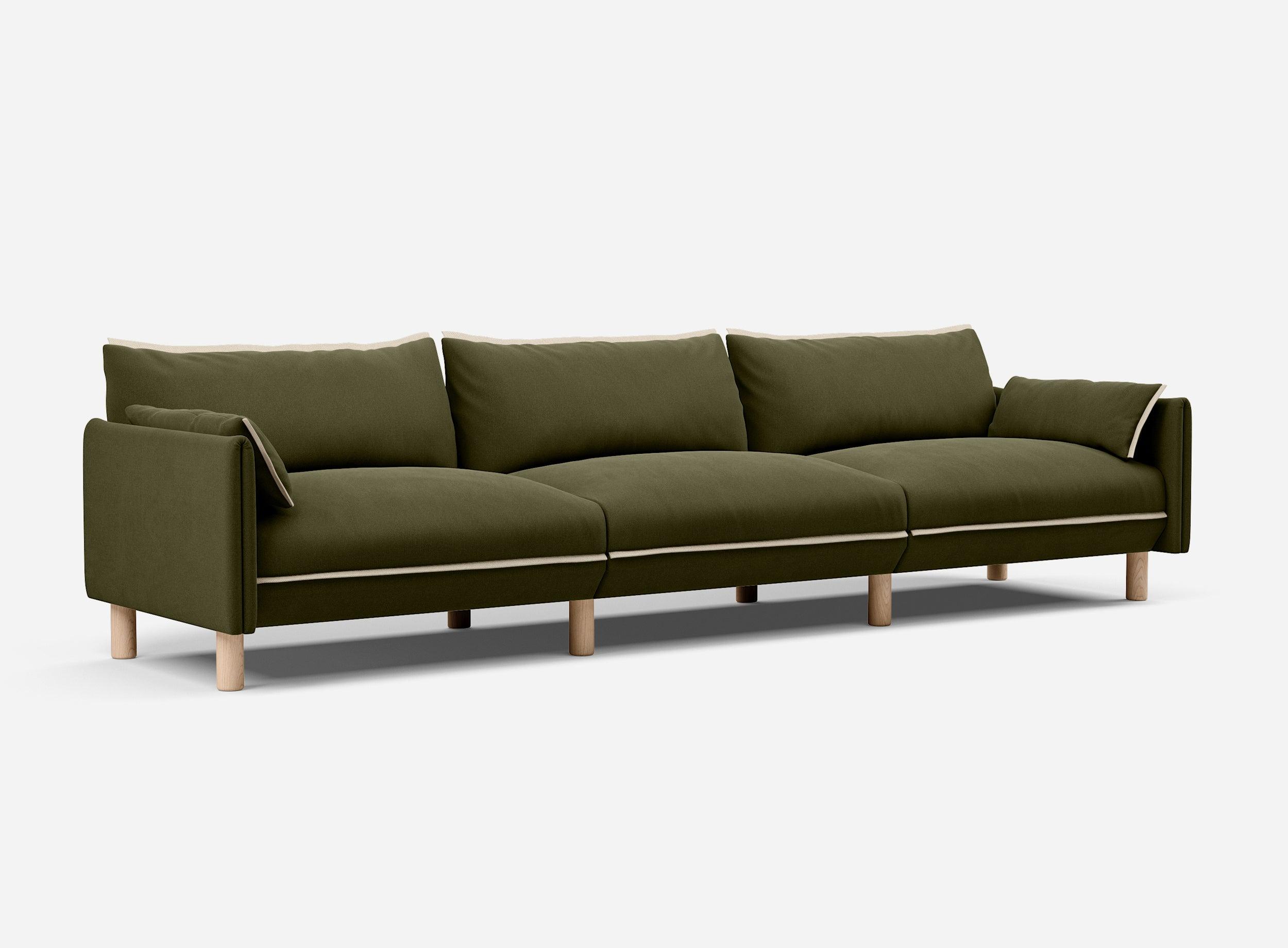 5 Seater Sofa | Cotton Meadow - Cozmo @ Meadow Cotton Jacket | Natural Trim