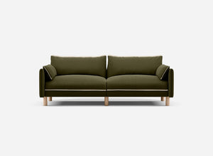 3 Seater Sofa | Cotton Meadow - Cozmo @ Meadow Cotton Jacket | Natural Trim