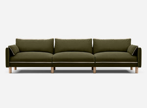 5 Seater Sofa | Cotton Meadow - Cozmo @ Meadow Cotton Jacket | Natural Trim
