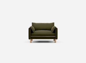 1.5 Seater Sofa | Cotton Meadow - Cozmo @ Meadow Cotton Jacket | Natural Trim