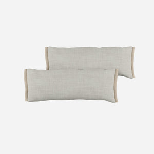 Side Cushions | Weave Ecru - Cozmo