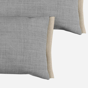 Side Cushions | Weave Light Grey - Cozmo